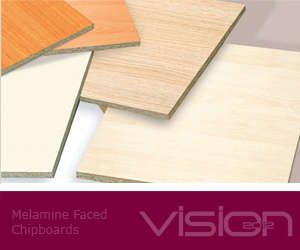 Oplemenitena iverna plošča 2800 x 2070 mm, debeline 8 mm