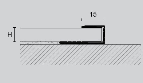 Zaključni profil ADAPT 9 mm