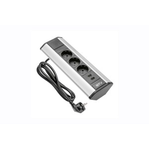 Namizna, kotna vtičnica 