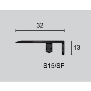 Zaključni profil 32 mm; h = 13 mm